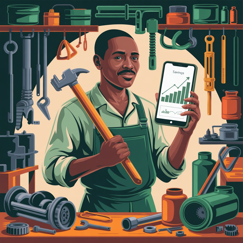 A fundi with their tools, planning for retirement
